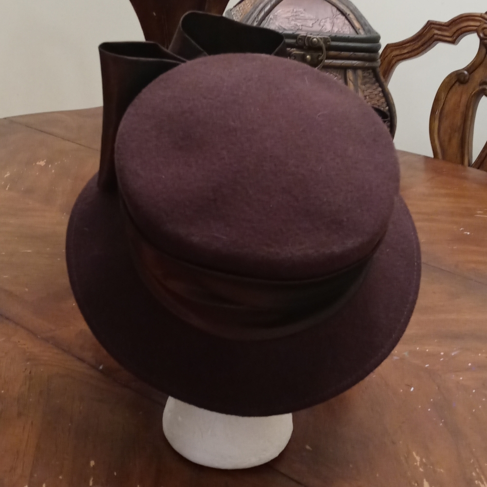 Brown Wool Hat - image 4